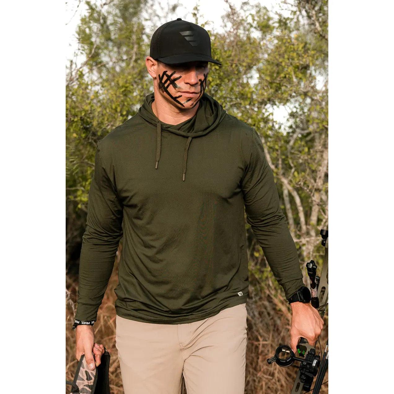Men's Burlebo Performance Hoodie PH-MG - Crazy House Western Wear