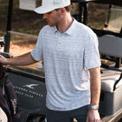 Men's Burlebo Performance Polo - Grey Aztec PP-GAZ - Crazy House Western Wear