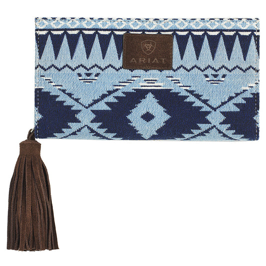 Women's Ariat "Madison Collection" Blue Clutch Wallet A770009202 - Crazy House Western Wear