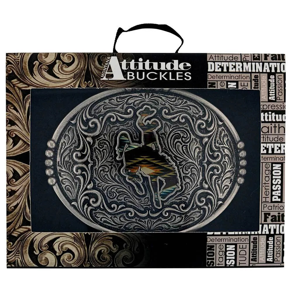 Men's Montana Silversmiths Sunrise Bronc Attitude Buckle A988S