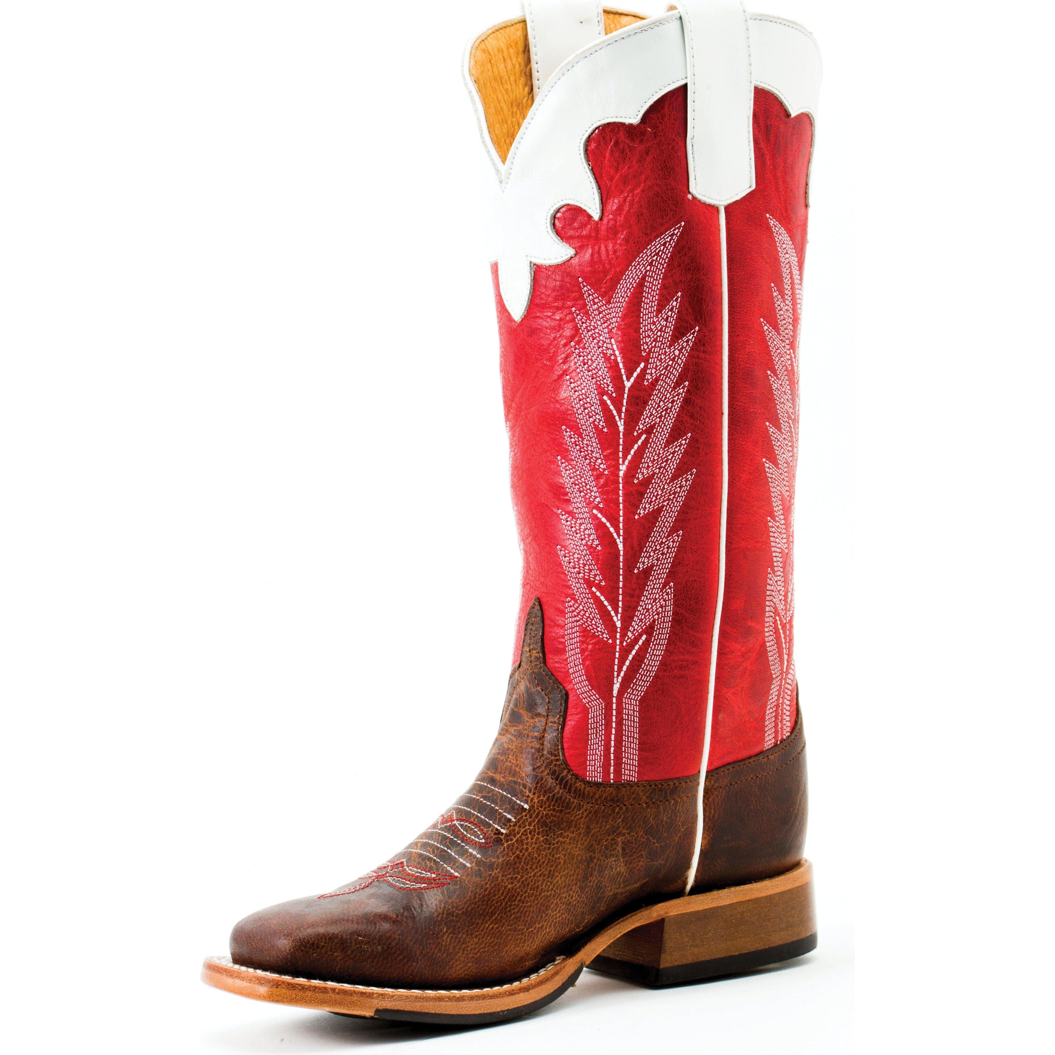 Anderson Bean Kids 11" Saddle Mad Dog with Rodeo Red Top ABK7087 - Crazy House Western Wear
