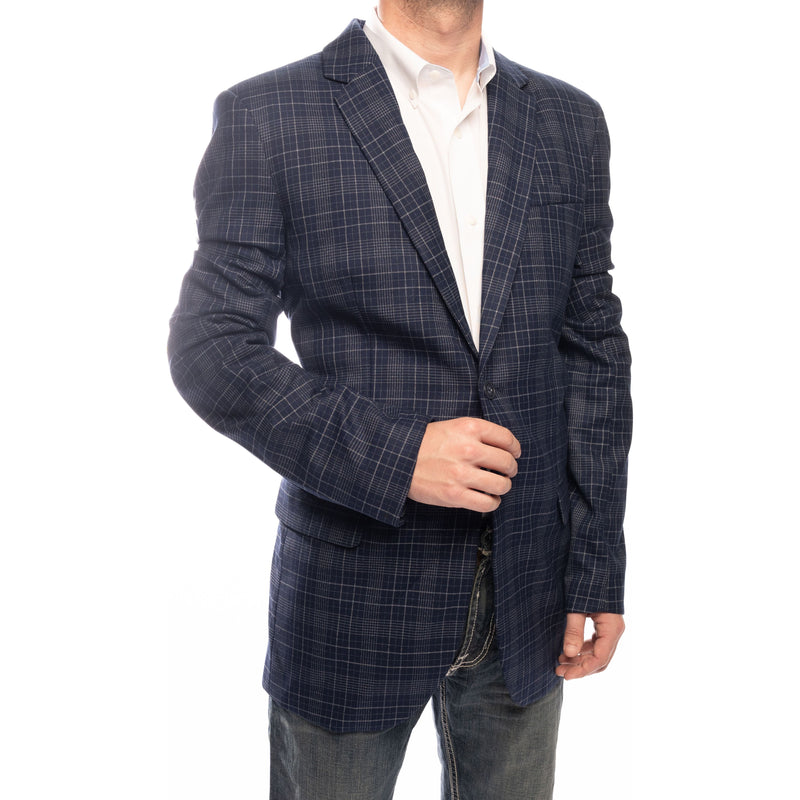Men's Rock & Roll Plaid Sports Coat BM96C04969 - Crazy House Western Wear