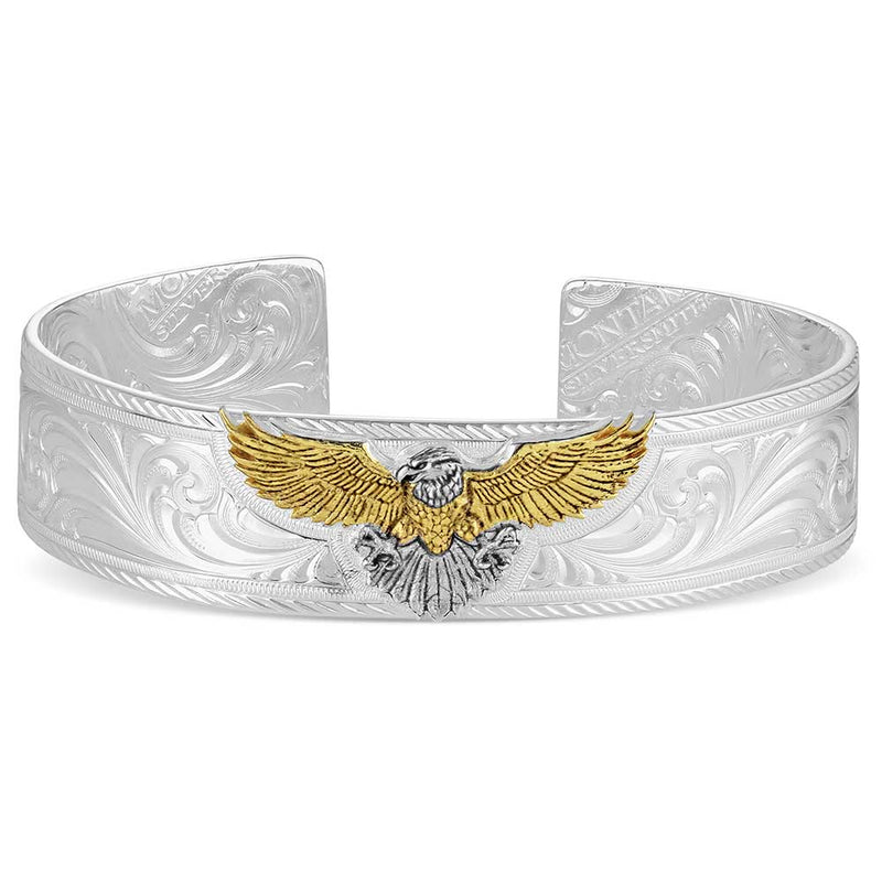 Montana Silversmiths Men's Under Open Skies American Made Cuff Bracelet AMBC6576