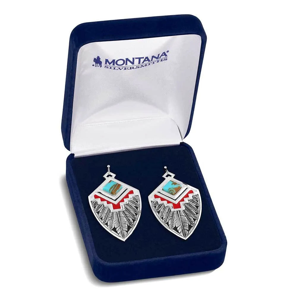 Women's Montana Silversmiths Southwest Aura American Made Earrings AMER6059