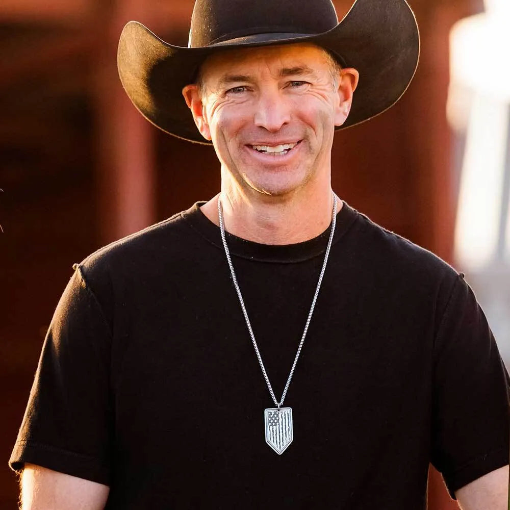 Men's Montana Silversmiths American Made Strength Necklace AMNC5911MA