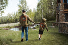 Burlebo Boy's Hunter Green Duck Down Fleece Hoodie Y-FH-DUCKD-HNTG