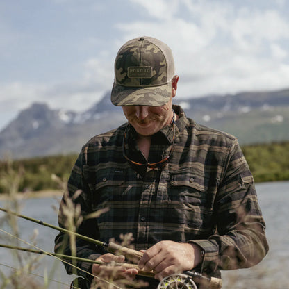 Men's Poncho Camo Trucker Cap