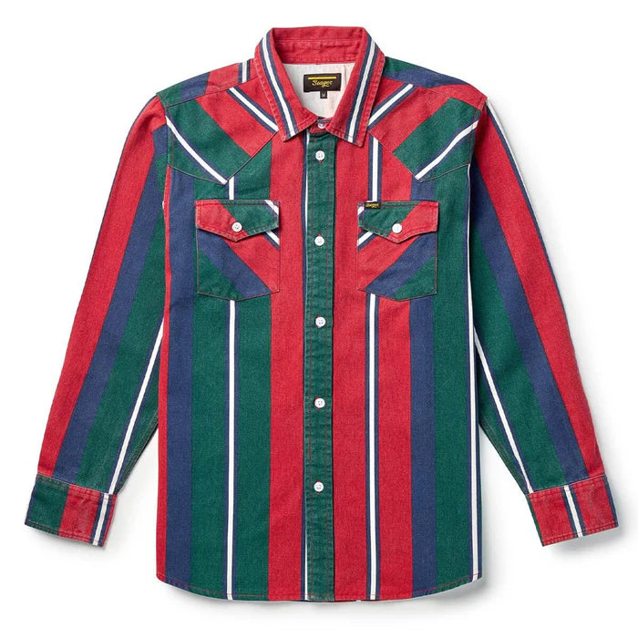 Men's Seager Amarillo Long Sleeve Shirt Mattson Stripe MSF25AMARLSMATS