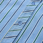 Men's Seager Amarillo Long Sleeve Shirt Steel Blue Stripe MSF24AMARBLU