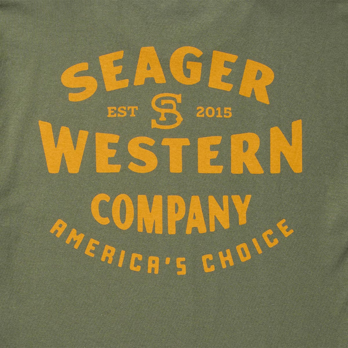 Men's Seager America's Choice Tee Surplus Green MTSP26AMRCGRN