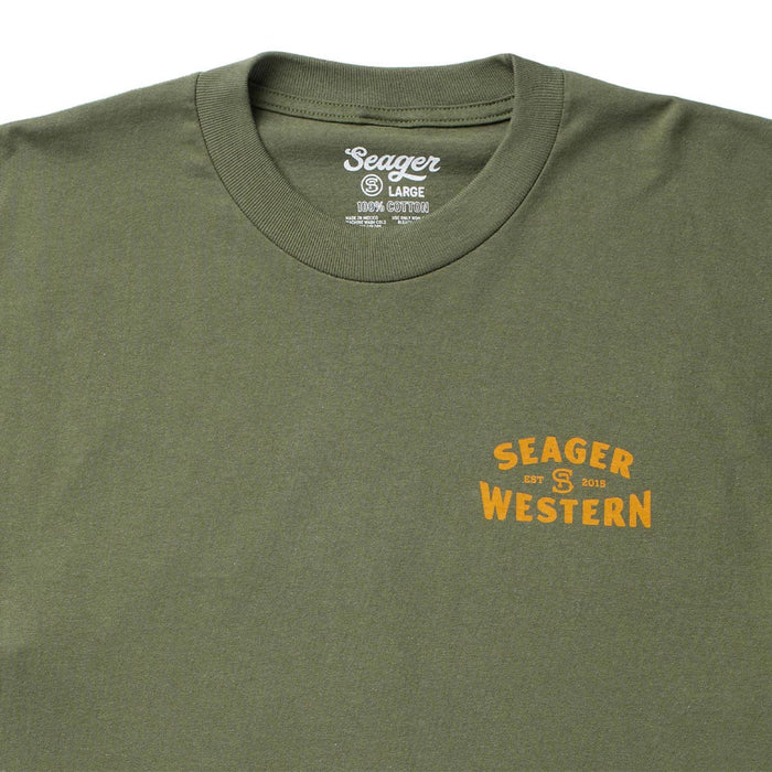 Men's Seager America's Choice Tee Surplus Green MTSP26AMRCGRN