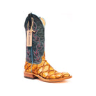 Anderson Bean Antique Saddle Big Bass with 13" Teal Tops - Crazy House Western Wear