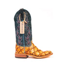 Anderson Bean Antique Saddle Big Bass with 13" Teal Tops - Crazy House Western Wear