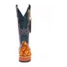 Anderson Bean Antique Saddle Big Bass with 13" Teal Tops - Crazy House Western Wear