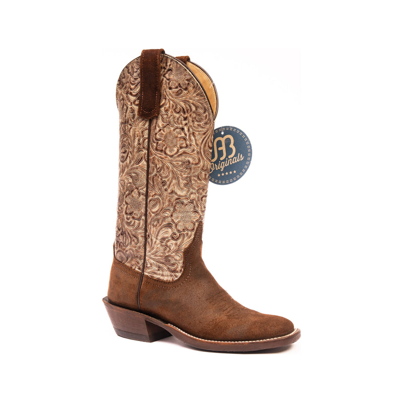 Anderson Bean Raiz Waxy Kudu with 13" Tooled Tops - Crazy House Western Wear