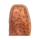 Anderson Bean Rum Brown Ostrich with 10" Brass Explosion Top - Crazy House Western Wear