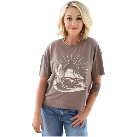 Women's Sunrise Hat Tee