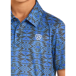 Boy's Rock and Roll Aztec Printed Polo BB51T07275 - Crazy House Western Wear