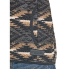 Boy's Rock and Roll Denim Black Aztec Print Fleece Pullover