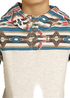 Boy's Rock and Roll Color-Blocked Hoodie BB94T07704