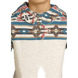 Boy's Rock and Roll Color-Blocked Hoodie BB94T07704