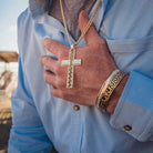 Men's Montana Silversmiths Sunrise Mesa Longhorn Cuff Bracelet BC5912