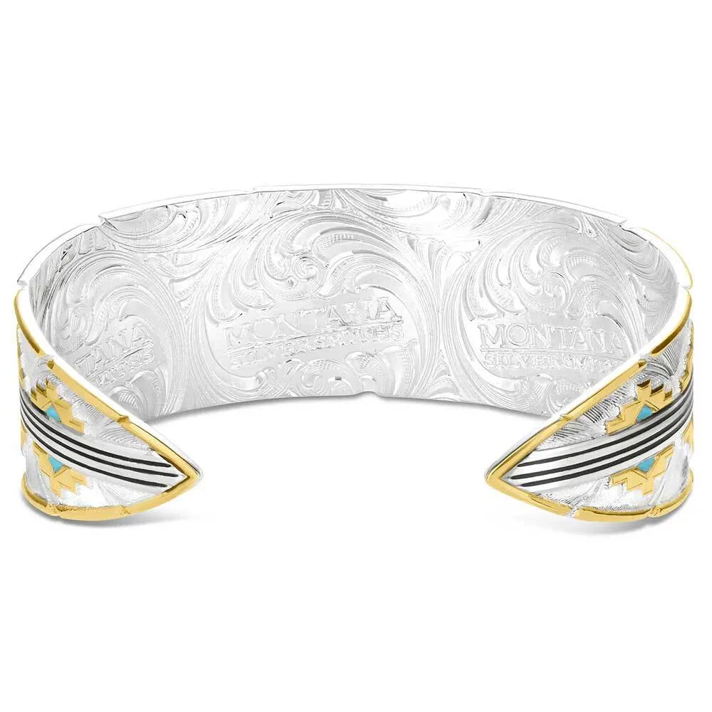 Women's Montana Silversmiths Painted Sky Cuff Bracelet BC6154