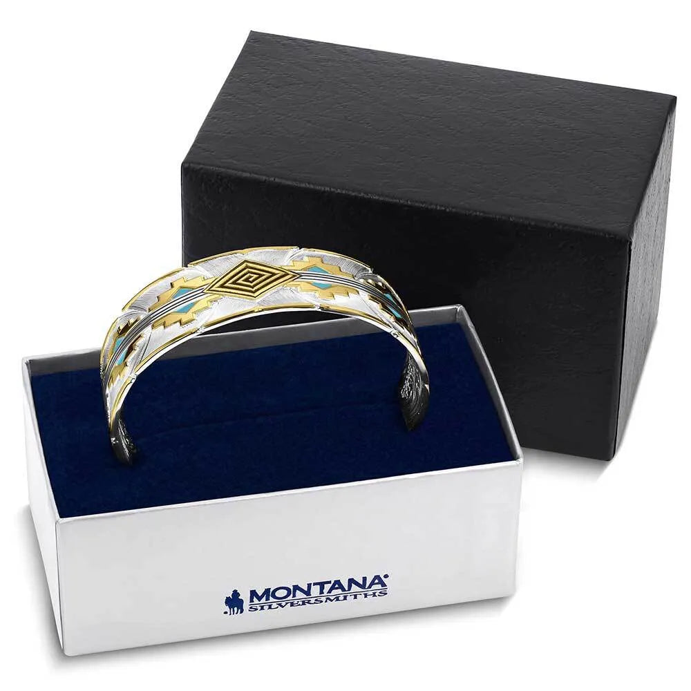 Women's Montana Silversmiths Painted Sky Cuff Bracelet BC6154