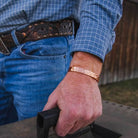 Montana Silversmiths Men's Beaten Path Cuff Bracelet BC6600
