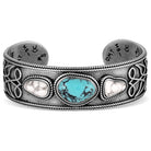 Montana Silversmiths Women's Boot Stitch Turquoise Cuff Bracelet BC6604
