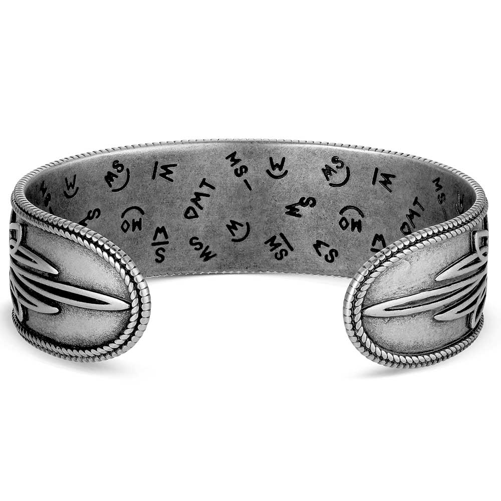 Montana Silversmiths Women's Boot Stitch Turquoise Cuff Bracelet BC6604