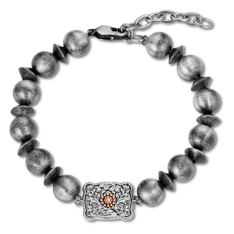 Montana Silversmiths Women's Cowgirl Pearls Buckle Bracelet BC6608