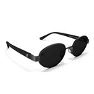 Blenders Jet Black Azure Oval Shaped Sunglasses BE1250