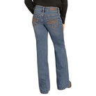 Girl's Rock and Roll Denim Raised Denim Boot Embroidered Trouser Jean BG5MD08059
