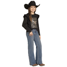 Girl's Rock and Roll Denim Double Button Trouser BG5MD08061