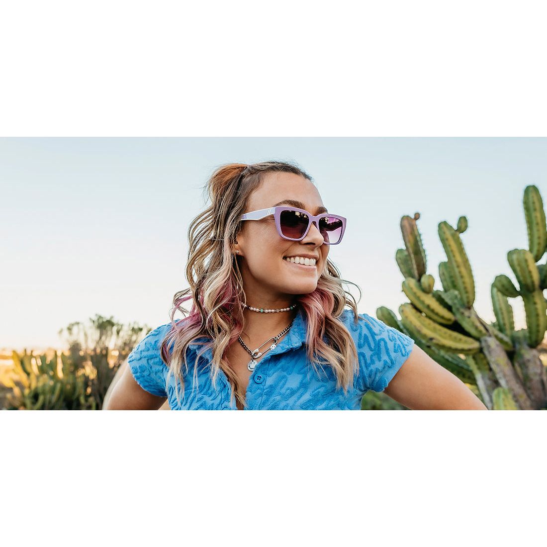 Blenders Mave Lavender Lilly Sunglasses BE6806 - Crazy House Western Wear