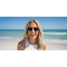Blenders Jet Black Azure Oval Shaped Sunglasses BE1250