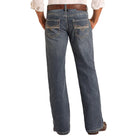 Men's Rock and Roll Denim Relaxed Fit Feather Stitch Bootcut Jeans BM0DD06122 - Crazy House Western Wear