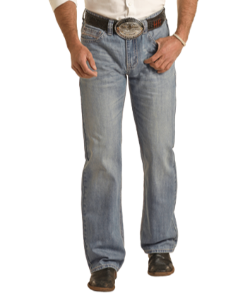 Rock and Roll Relaxed Fit Straight Leg Boot Cut Jeans - Crazy House Western Wear