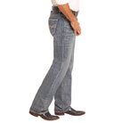 Men's Rock and Roll Denim Relaxed Fit V Stitch Straight Leg Jeans BM0SD04811 - Crazy House Western Wear