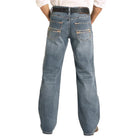 Men's Rock and Roll Denim Regular Fit Two-Tone Stitch Stackable Bootcut Jeans BMSPD04818 - Crazy House Western Wear