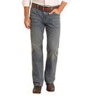 Men's Rock and Roll Denim Relaxed Fit Medium Wash Rope Stitch Straight Leg Jeans BM0SD05558 - Crazy House Western Wear