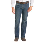 Men's Rock and Roll Denim Embroidered Double Straight Jeans BM0SD07354