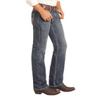 Men's Rock and Roll Denim Regular Fit Straight Stitch Straight Leg Jeans BM1PD04817 - Crazy House Western Wear