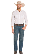 Men's Rock and Roll Denim Straight Embroidered Pistol Straight Jeans BM1PD08013