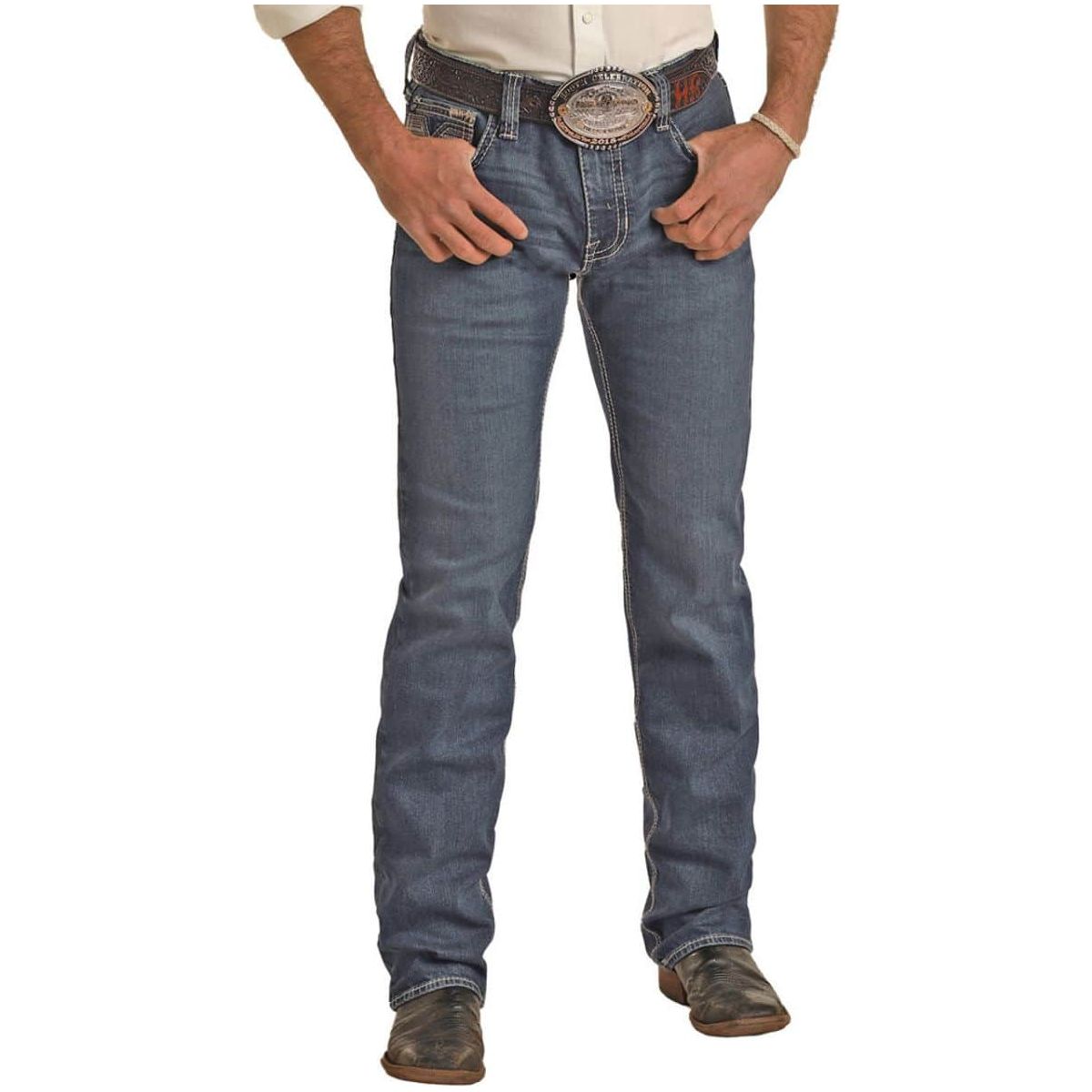 Rock and Roll Slim Fit Straight Leg Jeans - Crazy House Western Wear