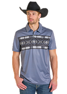 Men's Rock and Roll Printed Border Polo BM51T07681