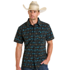 Men's Rock & Roll Single Pocket Tek Western Shirt BMB3S06434 - Crazy House Western Wear