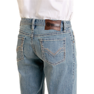 Men's Rock & Roll Two Tone Emb Alpha Jeans BMHBD06692 - Crazy House Western Wear