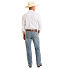 Men's Rock & Roll Two Tone Emb Alpha Jeans BMHBD06692 - Crazy House Western Wear